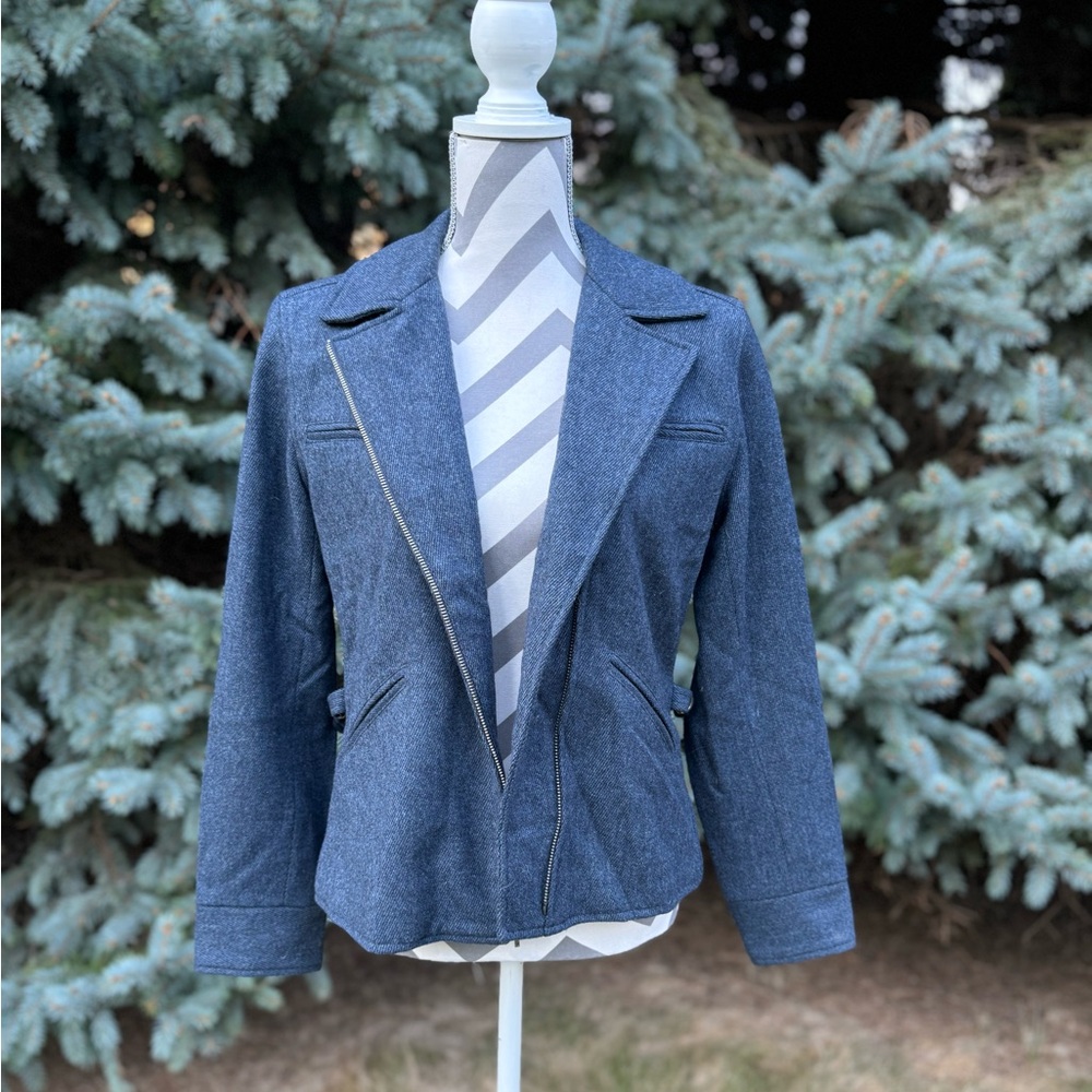 Lauren Ralph Lauren wool moto jacket - Picture 2 of 11